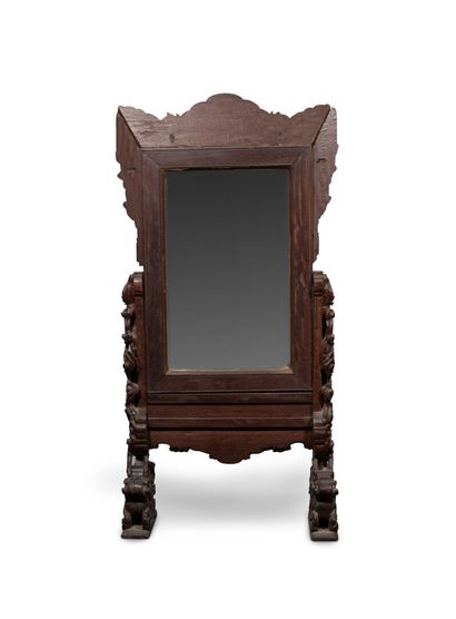 CHINA, Canton, circa 1900
Large wooden screen...