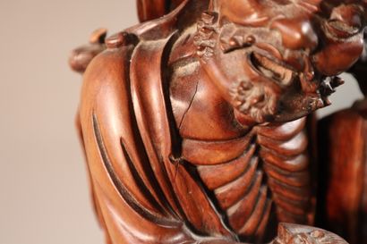 CHINE, vers 1900	
Statuette de Liu Hai en...
