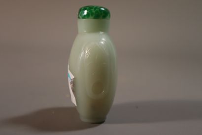 CHINA, 19th century
Set of five jade (nephrite)...