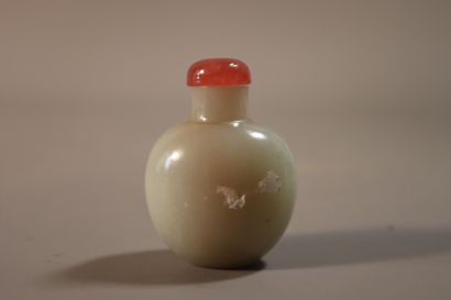 CHINA, 19th century
Set of five jade (nephrite)...