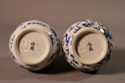 CHINE POUR LE VIETNAM, XIXe siècle	
Paire...