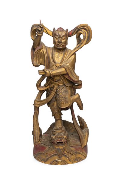 CHINE, XIXe siècle	
Statuette de Kui Xing...