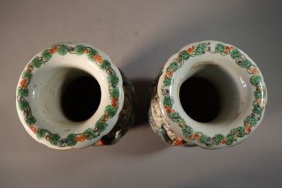 CHINA, Canton, 19th century
Pair of porcelain...
