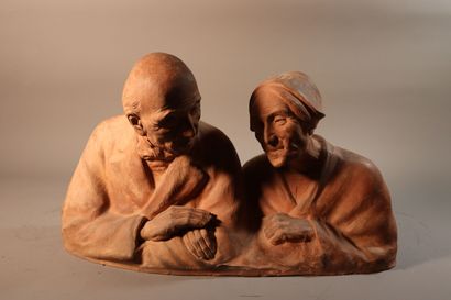 Gaston Hauchecorne (1880-1945), 
Couple 
Groupe...