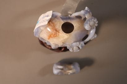 CHINE, XIXe siècle	
Lave-pinceaux en cristal...