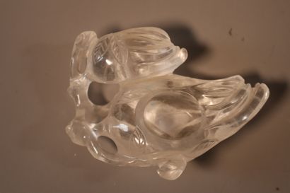 CHINE, XIXe siècle	
Lave-pinceaux en cristal...