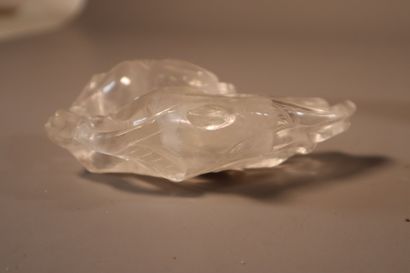 CHINE, XIXe siècle	
Lave-pinceaux en cristal...
