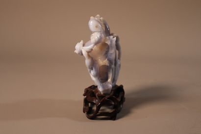 CHINE, XIXe siècle	
Lave-pinceaux en cristal...