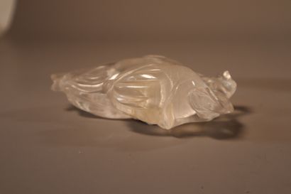 CHINE, XIXe siècle	
Lave-pinceaux en cristal...