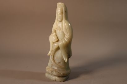 CHINA, circa 1900
Statuette of Guanyin standing...