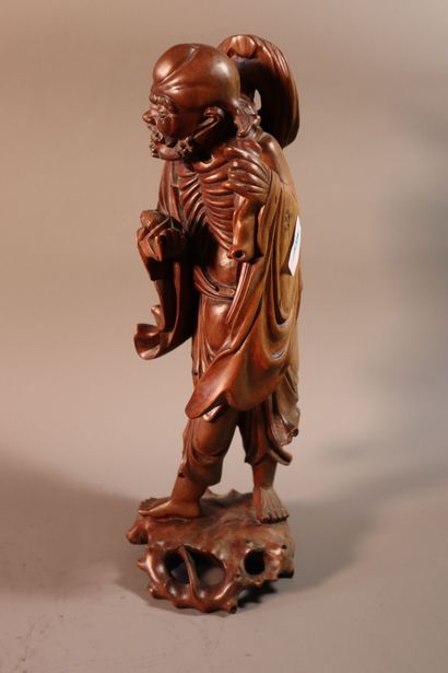 CHINE, vers 1900	
Statuette de Liu Hai en...