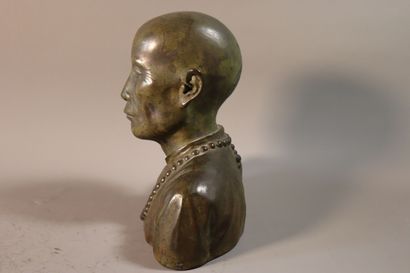 Gaston Hauchecorne (1880-1945),
Buste 
Bronze...