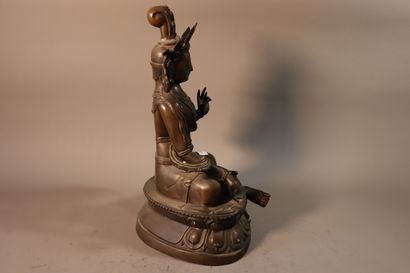TIBET, around 1900
Statuette of green Tara...