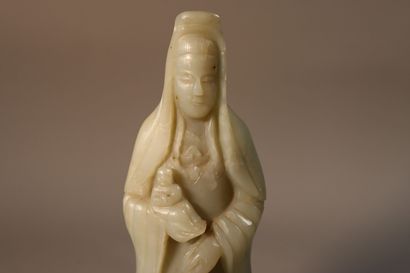 CHINA, circa 1900
Statuette of Guanyin standing...