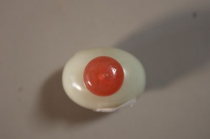 CHINA, 19th century
Set of five jade (nephrite)...