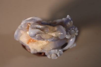 CHINE, XIXe siècle	
Lave-pinceaux en cristal...