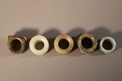 CHINA, 18th/19th century
Set of five archer's...