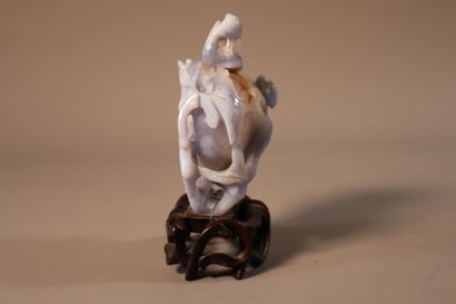 CHINE, XIXe siècle	
Lave-pinceaux en cristal...