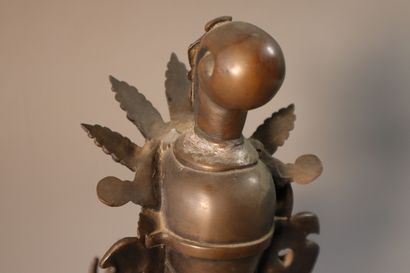 TIBET, around 1900
Statuette of green Tara...