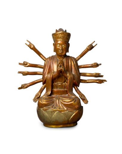 VIETNAM, XIXe siècle	
Statue d'Avalokitesvara...