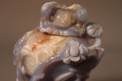 CHINE, XIXe siècle	
Lave-pinceaux en cristal...