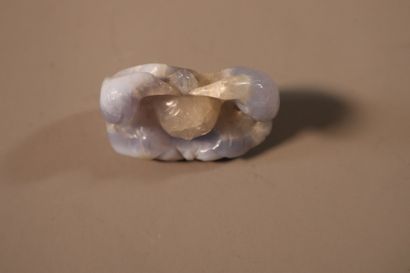 CHINE, XIXe siècle	
Lave-pinceaux en cristal...