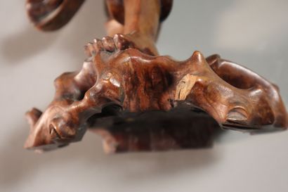 CHINE, vers 1900	
Statuette de Liu Hai en...