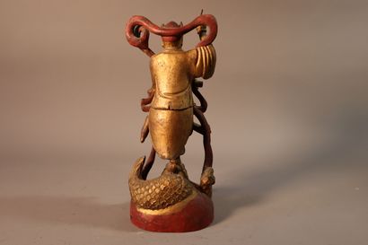 CHINE, XIXe siècle	
Statuette de Kui Xing...