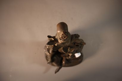 TIBET, around 1900
Statuette of green Tara...