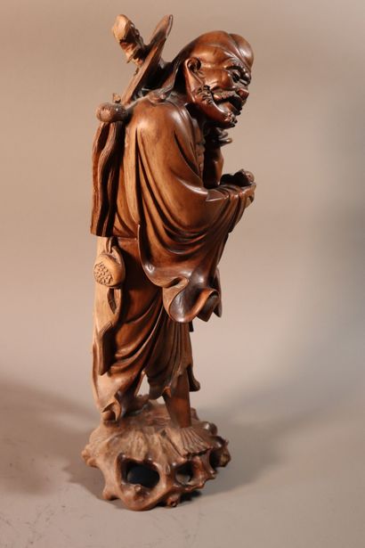 CHINE, vers 1900	
Statuette de Liu Hai en...