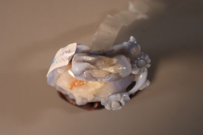 CHINE, XIXe siècle	
Lave-pinceaux en cristal...