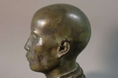 Gaston Hauchecorne (1880-1945),
Buste 
Bronze...