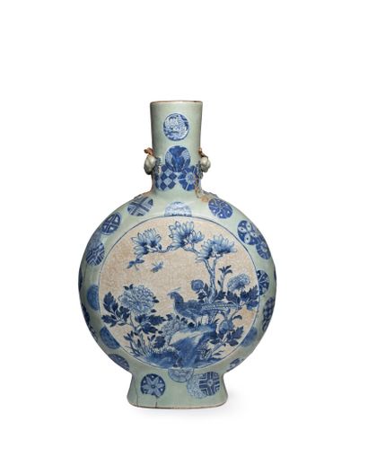 CHINE, Nankin, XIXe siècle	
Grande gourde...