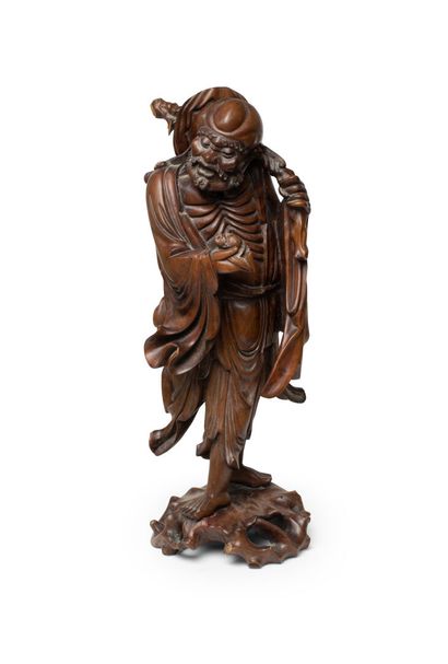 CHINE, vers 1900	
Statuette de Liu Hai en...