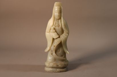 CHINA, circa 1900
Statuette of Guanyin standing...
