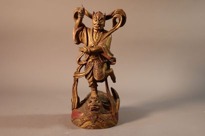 CHINE, XIXe siècle	
Statuette de Kui Xing...