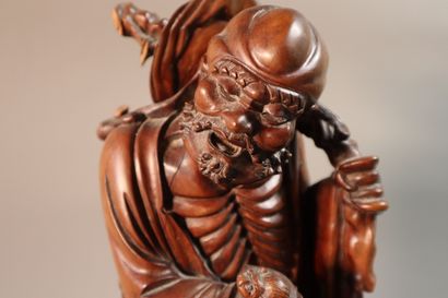 CHINE, vers 1900	
Statuette de Liu Hai en...