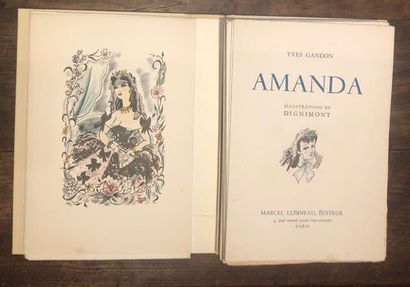 LOT DE 8 ILLUSTRES MODERNES NUMEROTES sous...
