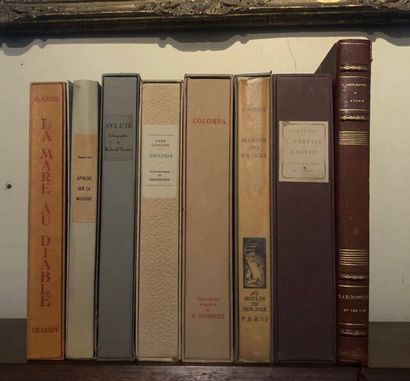 LOT DE 8 ILLUSTRES MODERNES NUMEROTES sous...