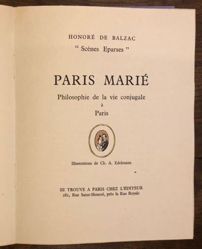 BALZACBALZAC (Honoré de) : Scènes éparses....