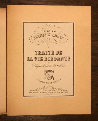 BALZACBALZAC (Honoré de) : Scènes éparses....