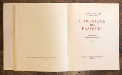 DUHAMEL (Georges) : Chronique des Pasquier...