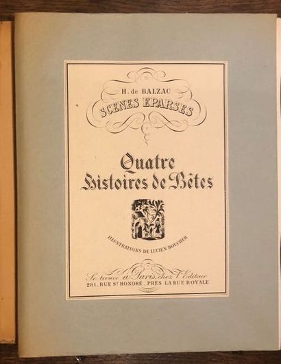 BALZACBALZAC (Honoré de) : Scènes éparses....