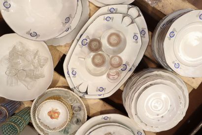 Important limoges crockery and glassware...