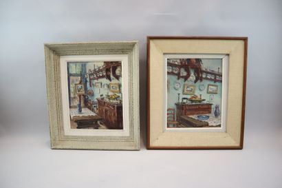 Pierre BONNEROT (1891-1981)
Interior scenes
Pair...