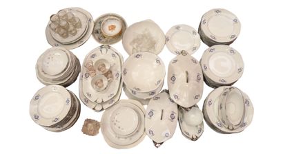 Important limoges crockery and glassware...