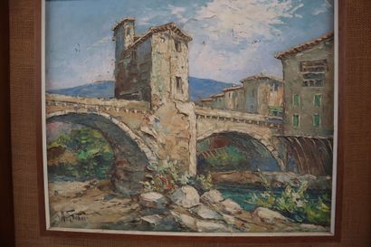 Robert GIOVANI 
The Lospel Bridge
Oil on...