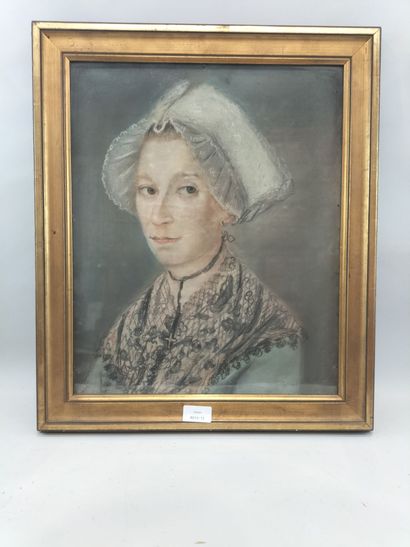 Lot of three paintings:
Late 18th century...