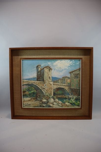 Robert GIOVANI 
The Lospel Bridge
Oil on...