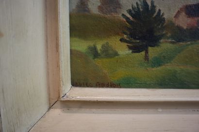 Lot of 5 paintings:
Robert BREITWEISER (Mulhouse...